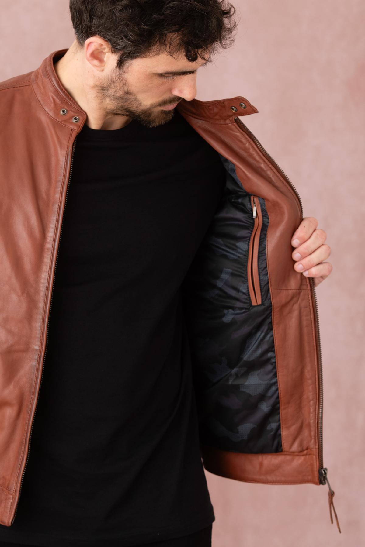 Giacche Uomo Redskins TRUST VICTORY COGNAC — vista 8