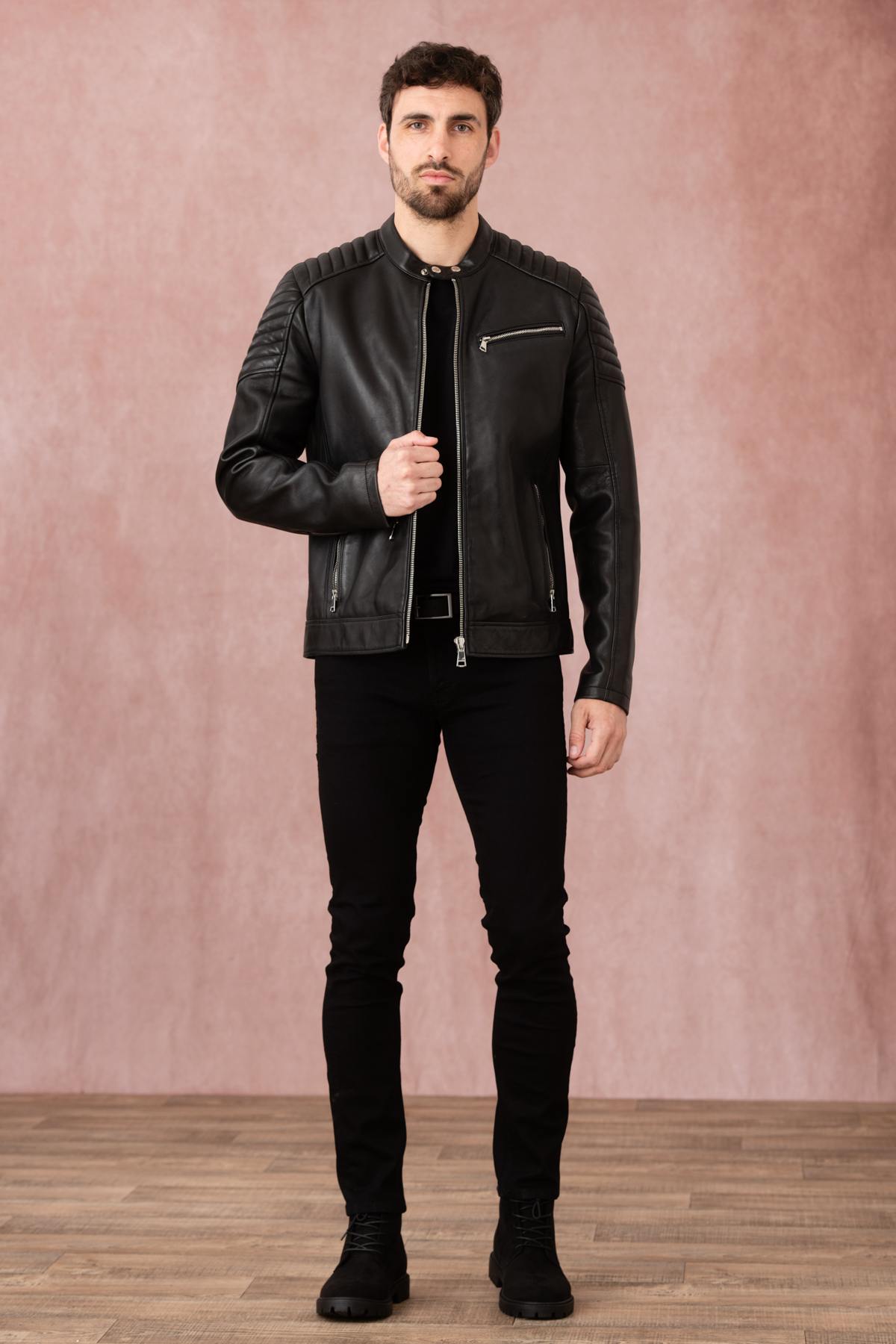 Giacche Uomo Redskins MARTINI PICKLE BLACK — vista 2