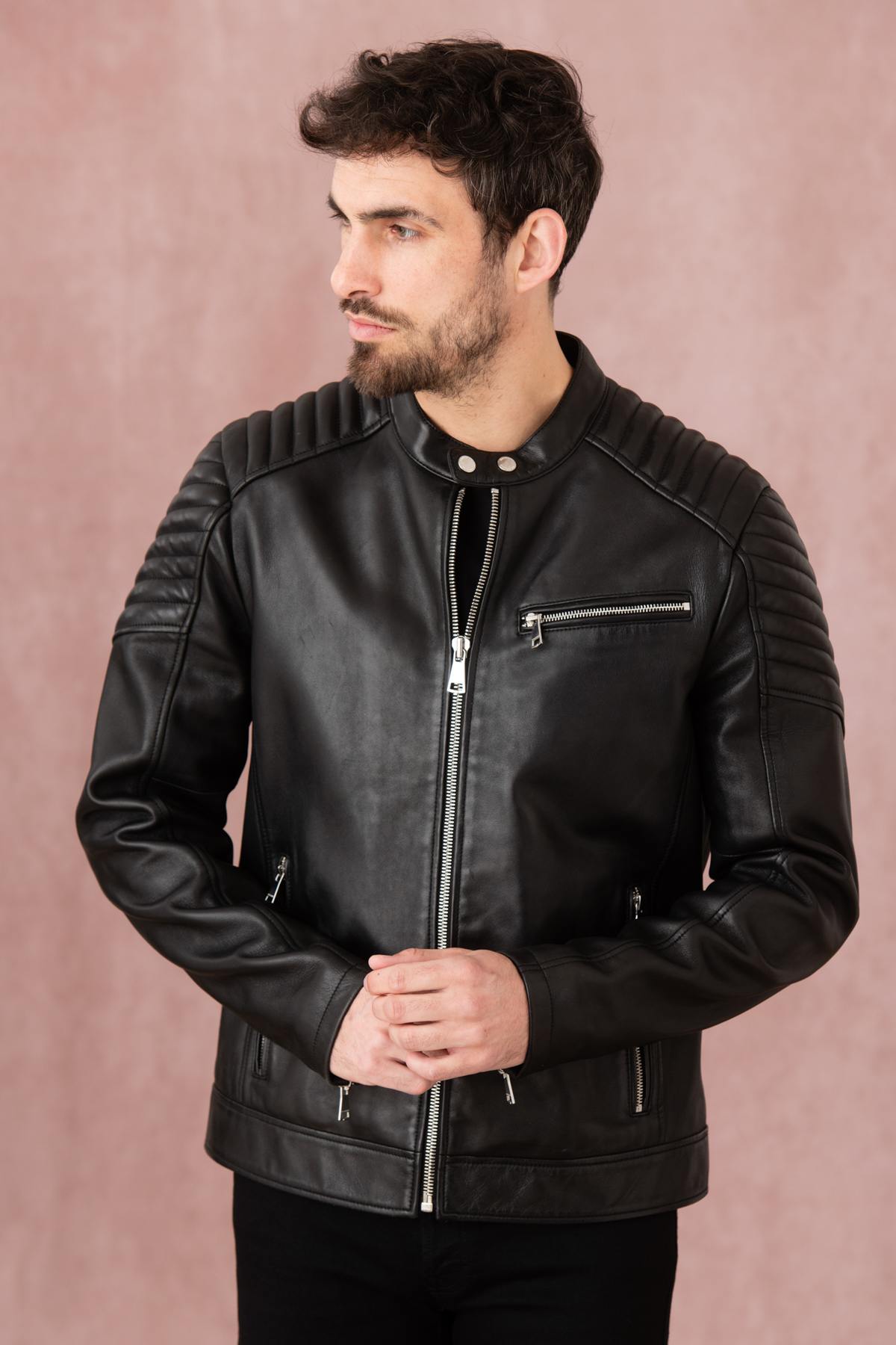Giacche Uomo Redskins MARTINI PICKLE BLACK — vista 4