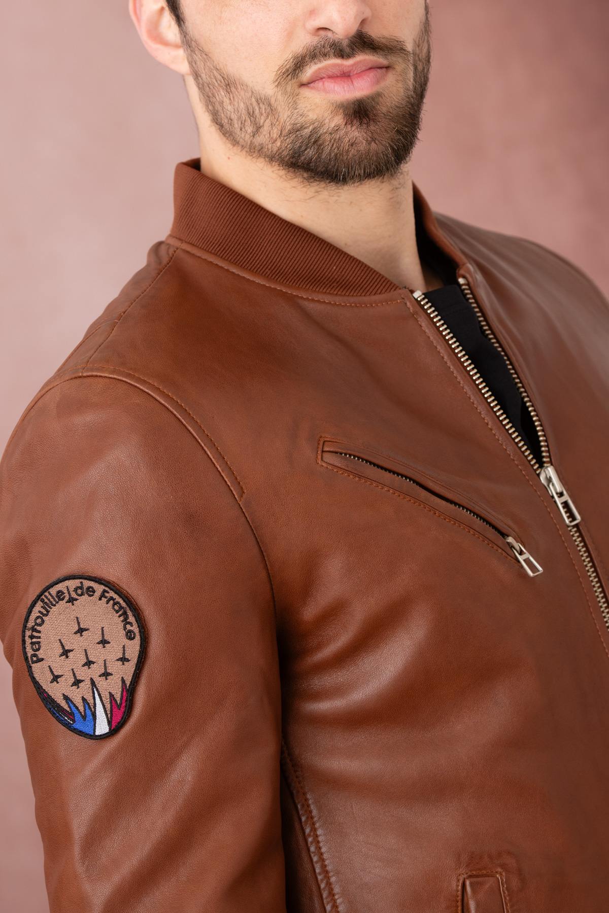 Chaqueta Hombre Patrouille De France GUN PALOMA COGNAC — vista 4