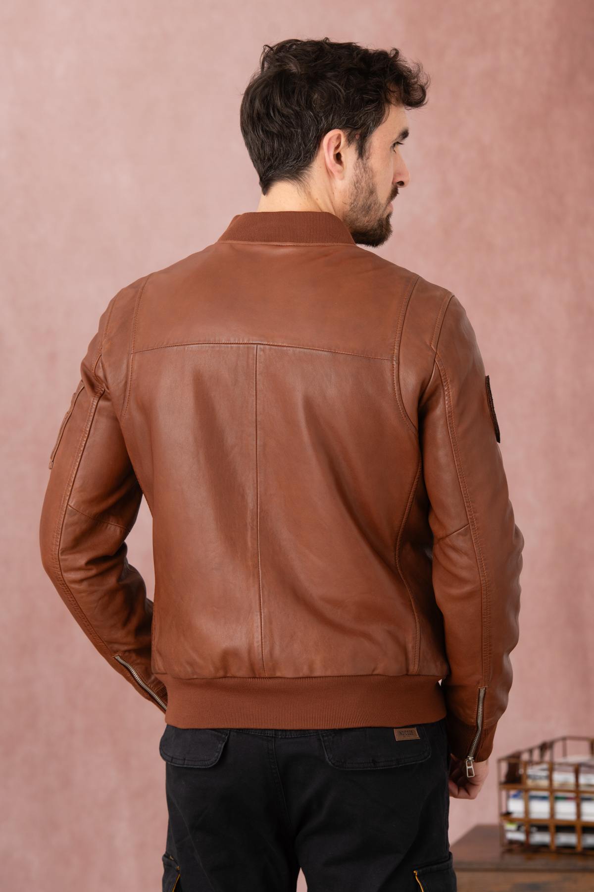 Chaqueta Hombre Patrouille De France GUN PALOMA COGNAC — vista 5
