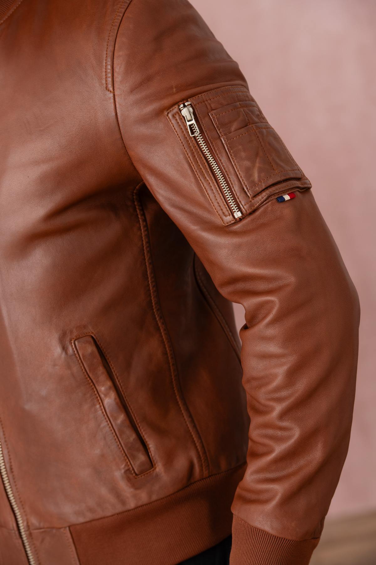 Chaqueta Hombre Patrouille De France GUN PALOMA COGNAC — vista 6