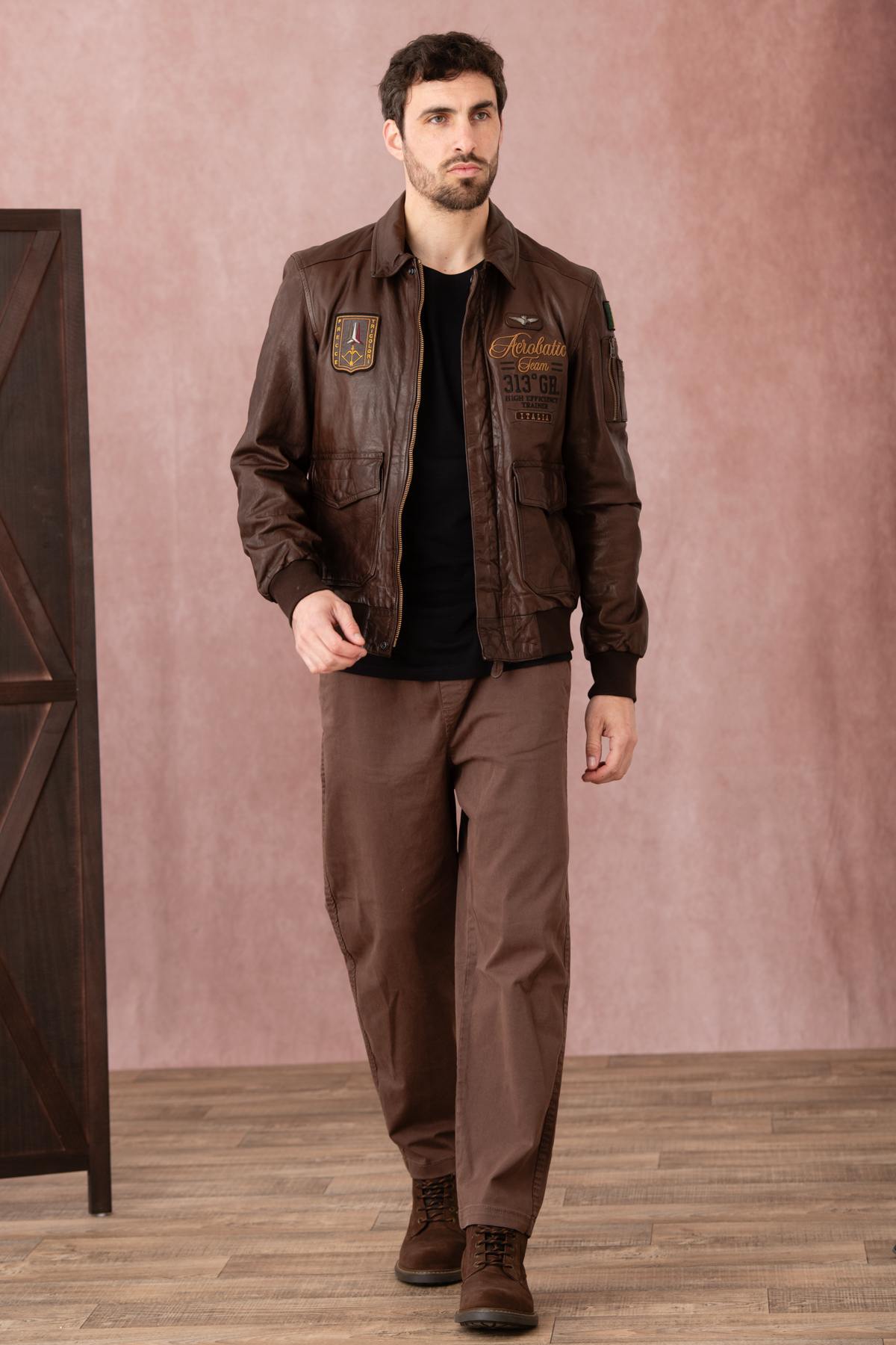 Chaqueta Hombre Aeronautica Militare PN5038PL147 00002 TESTA DI MORO — vista 8