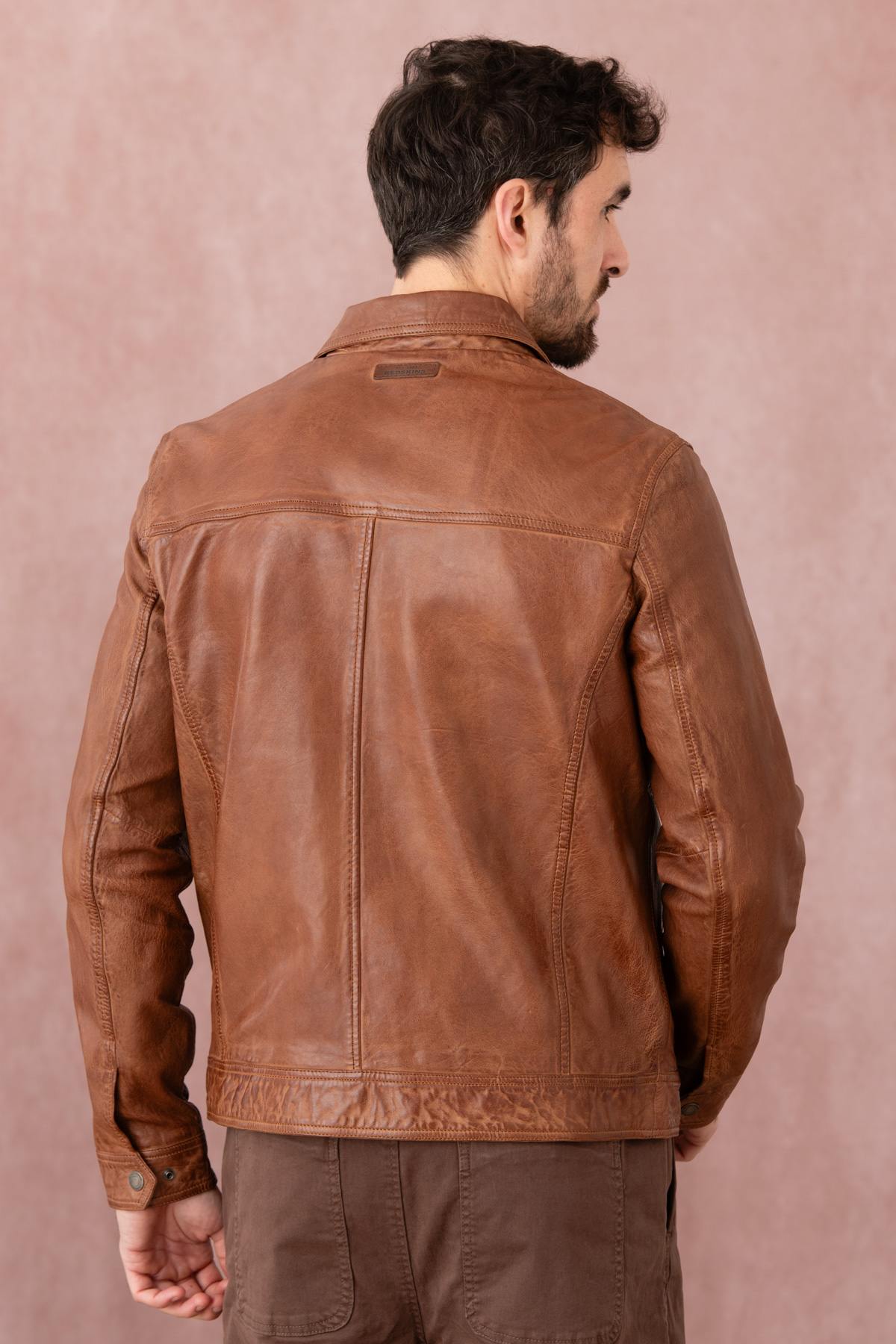 Chaqueta Hombre Redskins CRISTO VINTAGE COGNAC — vista 5