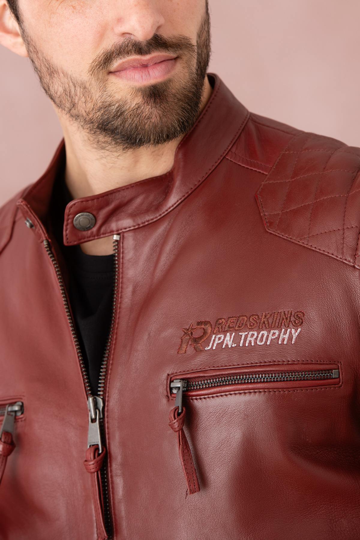 Giacche Uomo Redskins BULLIT VEGAS DARK RED — vista 5