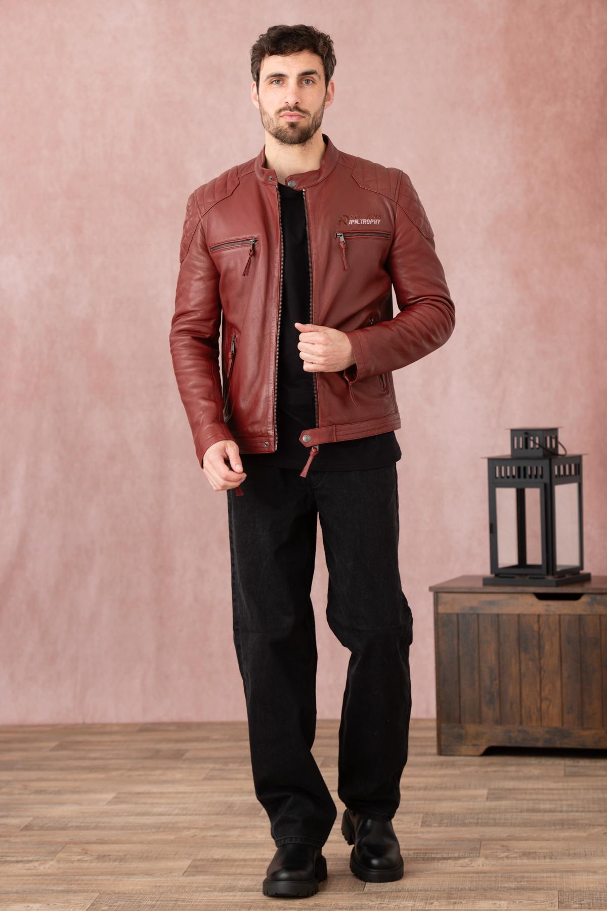 Giacche Uomo Redskins BULLIT VEGAS DARK RED — vista 8