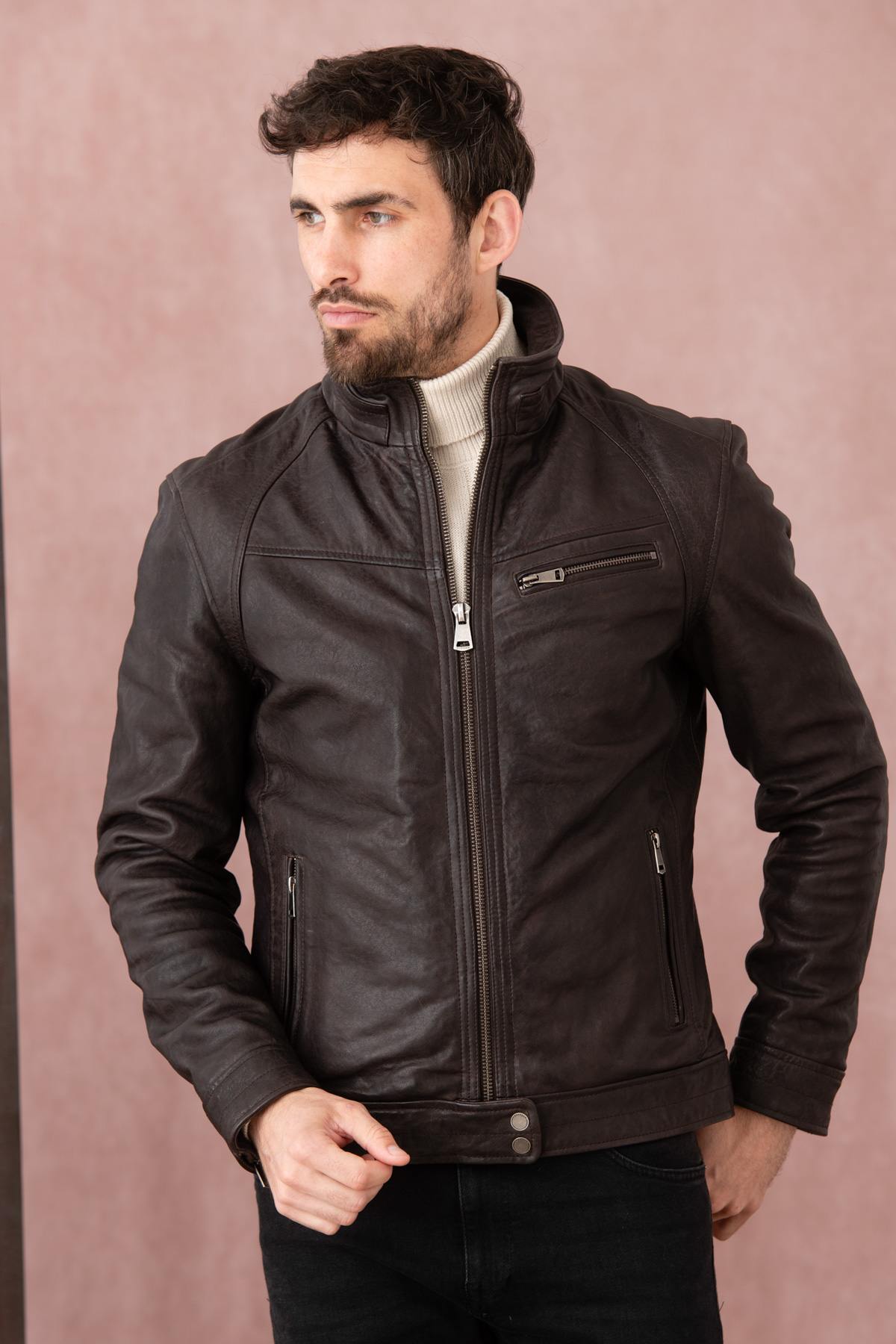 Blouson Homme Cityzen WOLF EARTH BROWN — vue 4