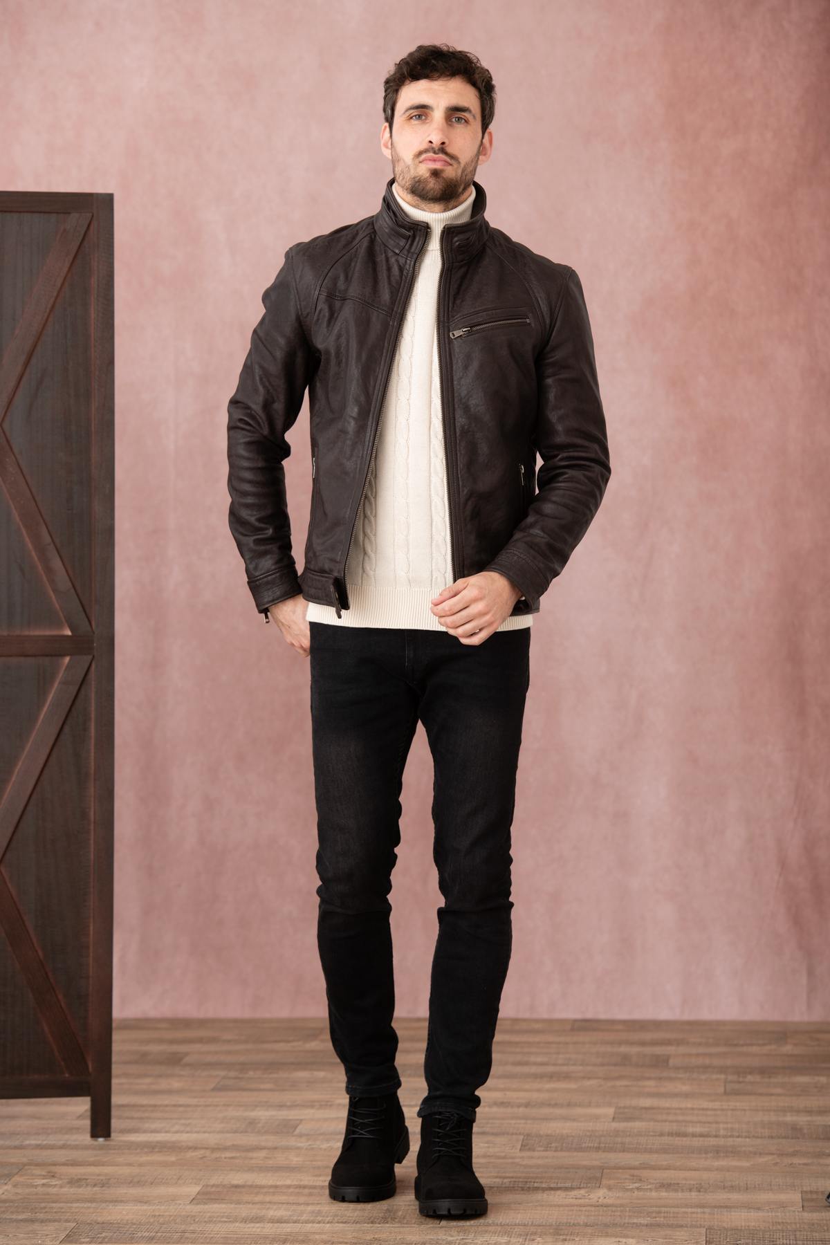 Blouson Homme Cityzen WOLF EARTH BROWN — vue 8