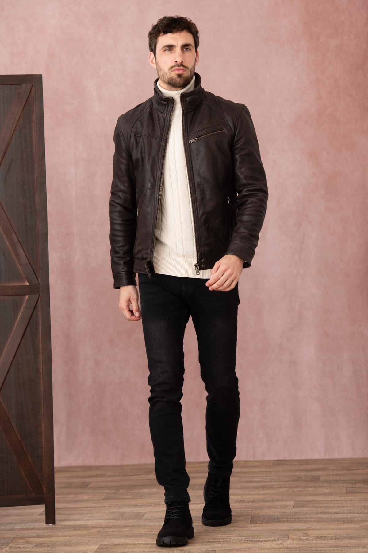 Blouson Homme Cityzen WOLF EARTH BROWN — vue 3