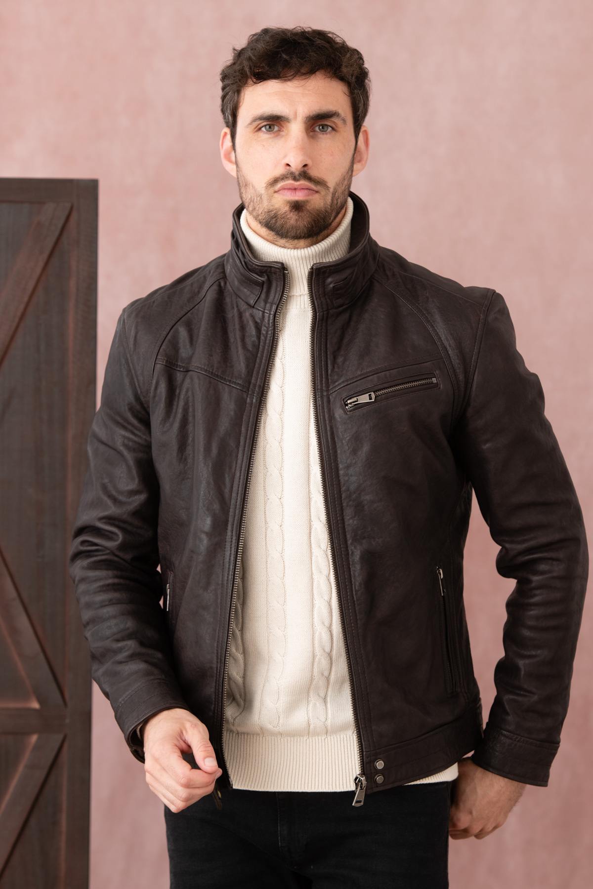 Blouson Homme Cityzen WOLF EARTH BROWN — vue 2