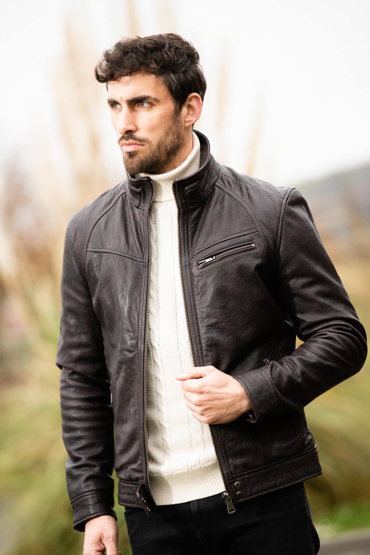 Blouson Homme Cityzen WOLF EARTH BROWN — vue 1