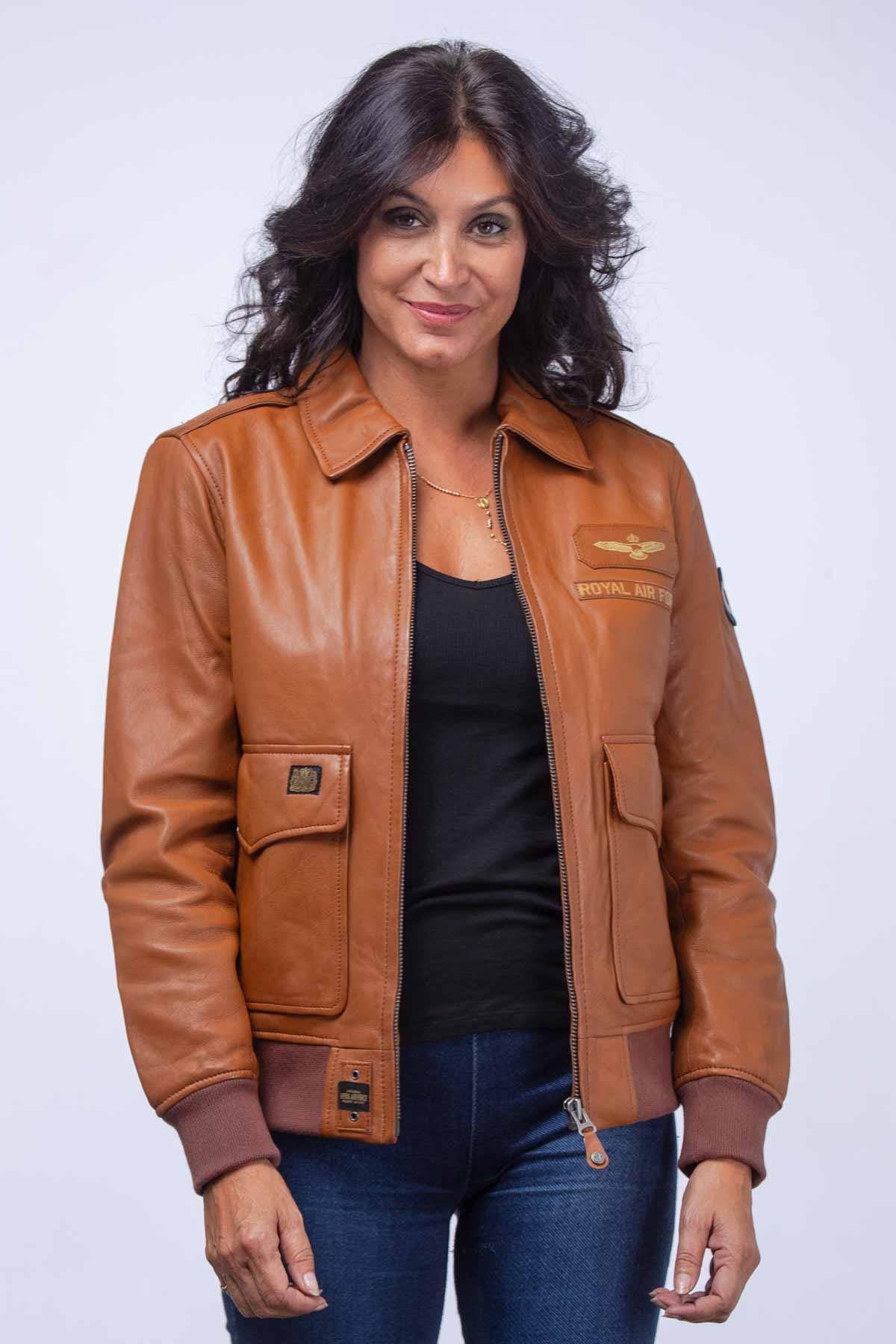 Giacche Donna Royal Air Force MOLLY2 CAMEL — vista 1