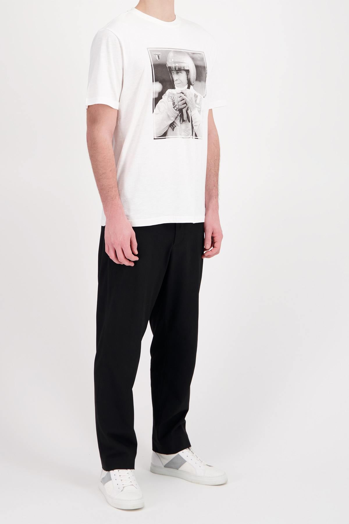 Tee Shirt Homme Steve Mcqueen SQ241TSM07-002 HEATHER ECRU — vue 2