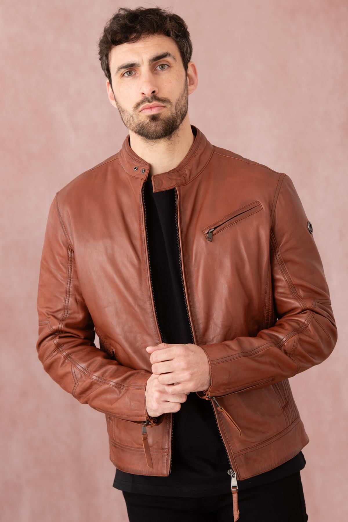 Giacche Uomo Redskins TRUST VICTORY COGNAC — vista 1