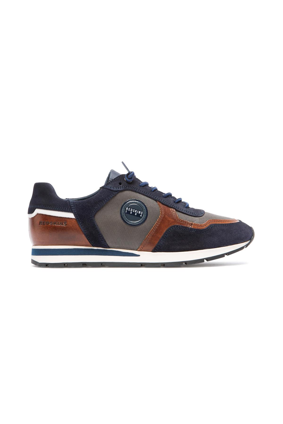 Calzados Hombre Redskins STITCH 2 MARINE+COGNAC+GRIS — vista 4