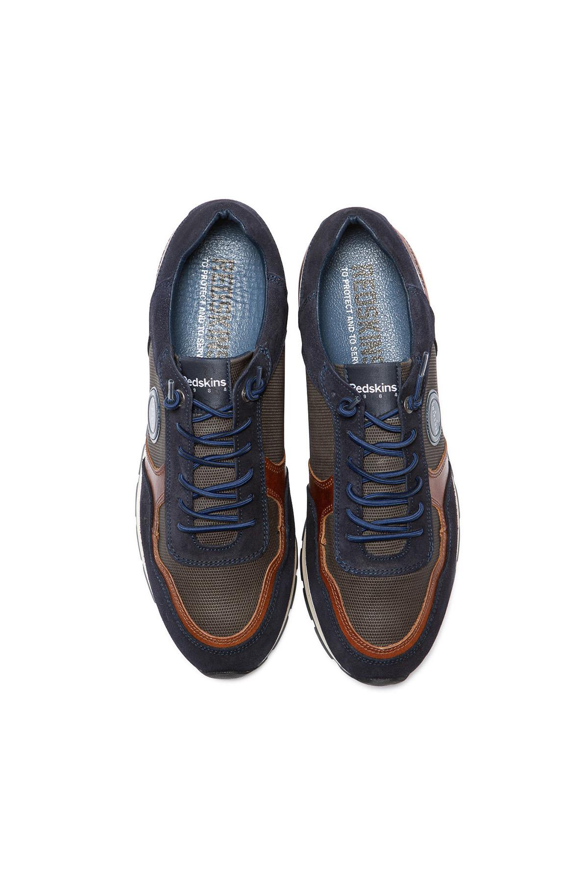 Calzados Hombre Redskins STITCH 2 MARINE+COGNAC+GRIS — vista 3