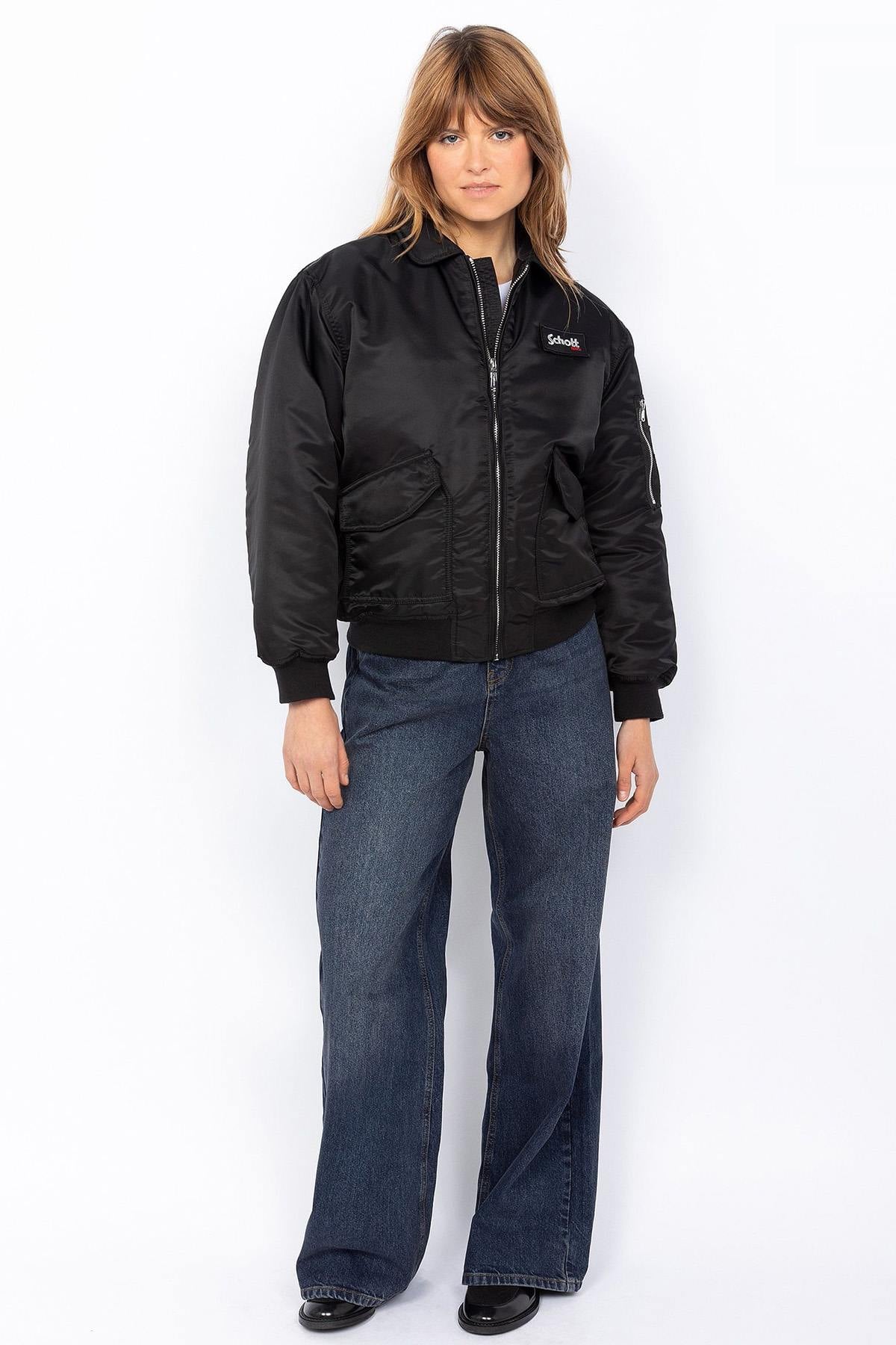 Chaqueta Mujeres Schott DANWRS BLACK — vista 7