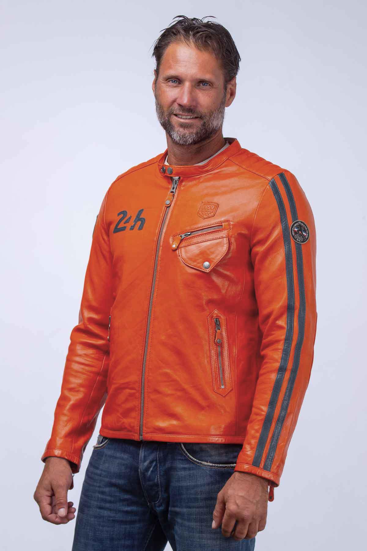 Giacche Uomo 24h Le Mans MARNE4 ORANGE — vista 4