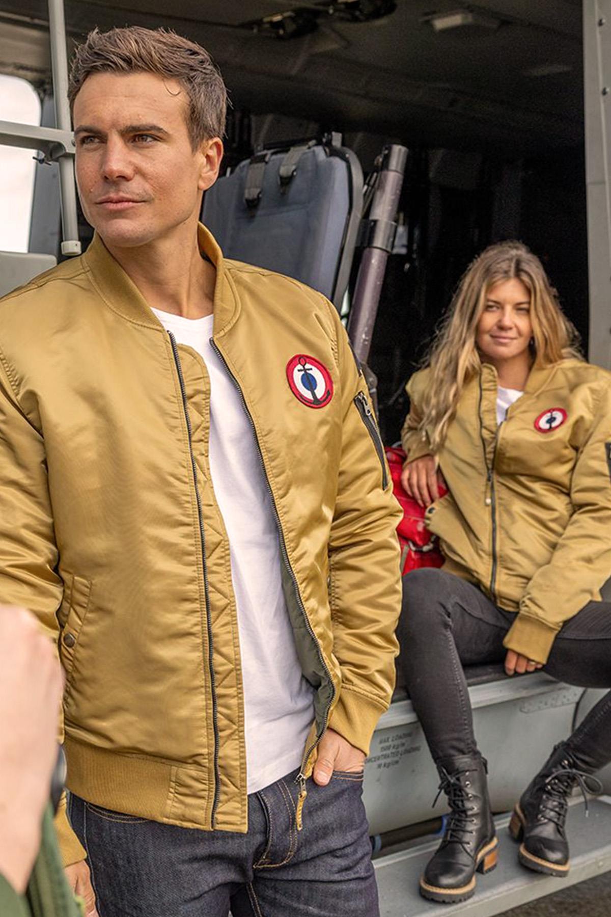 Herren Jacke Marine Nationale SPIRIT MN BEIGE — Ansicht 2