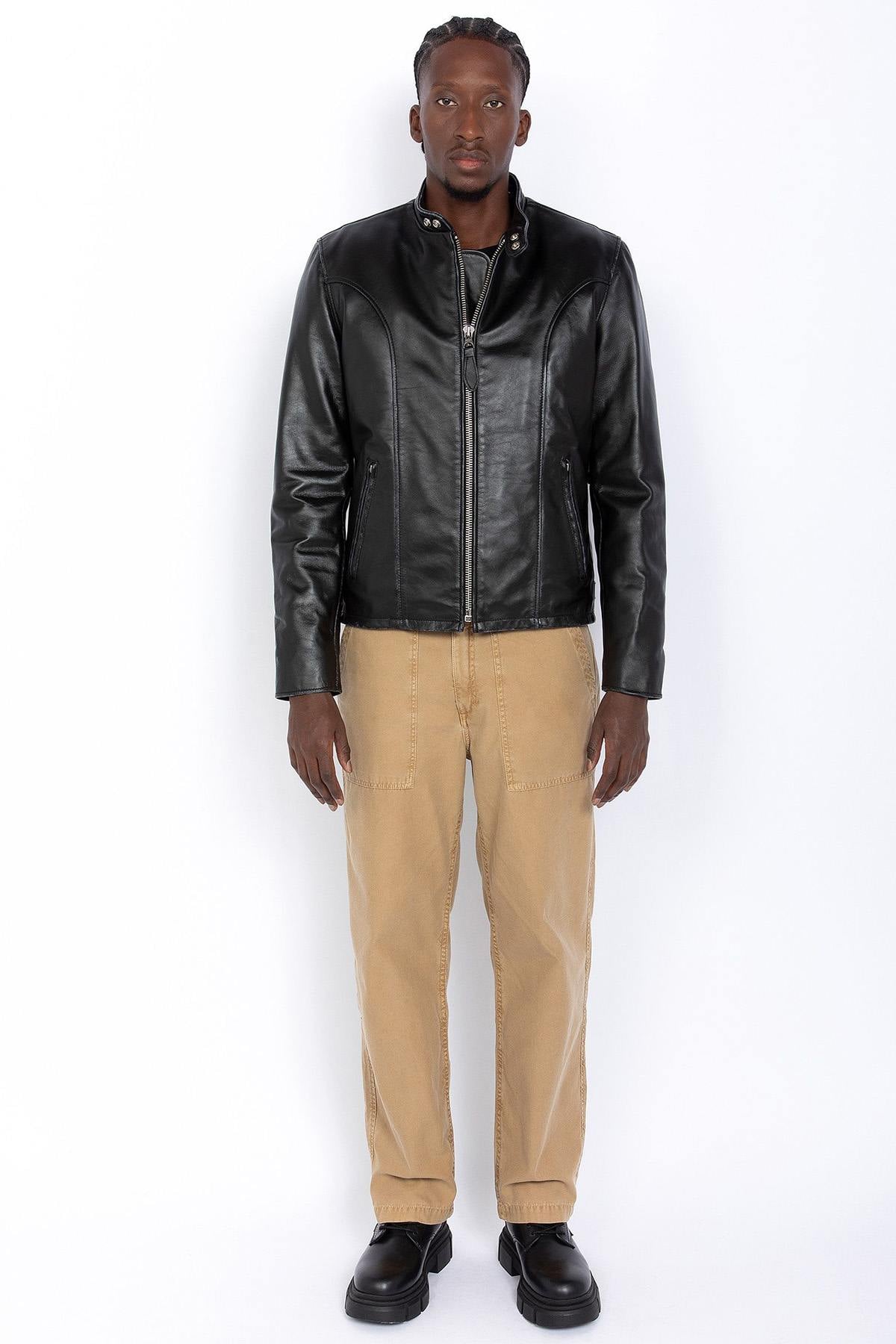 Chaqueta Hombre Schott LCAMERICA BLACK — vista 4