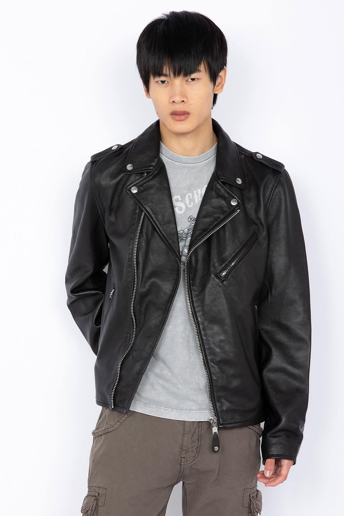 Herren Jacke Schott LC1140WX BLACK — Ansicht 1