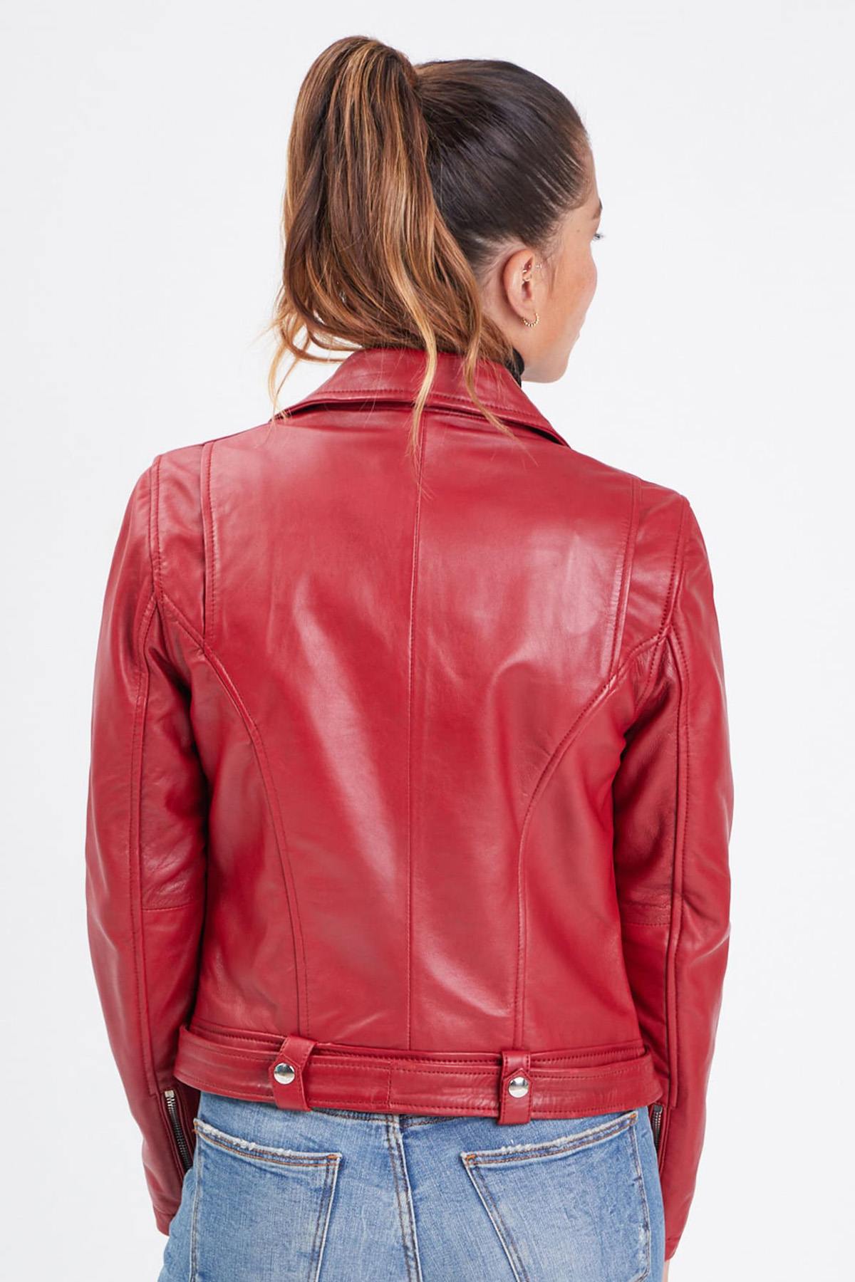 Chaqueta Mujeres Rose Garden LAURIE LAMB CASTEL RED ZZ — vista 2