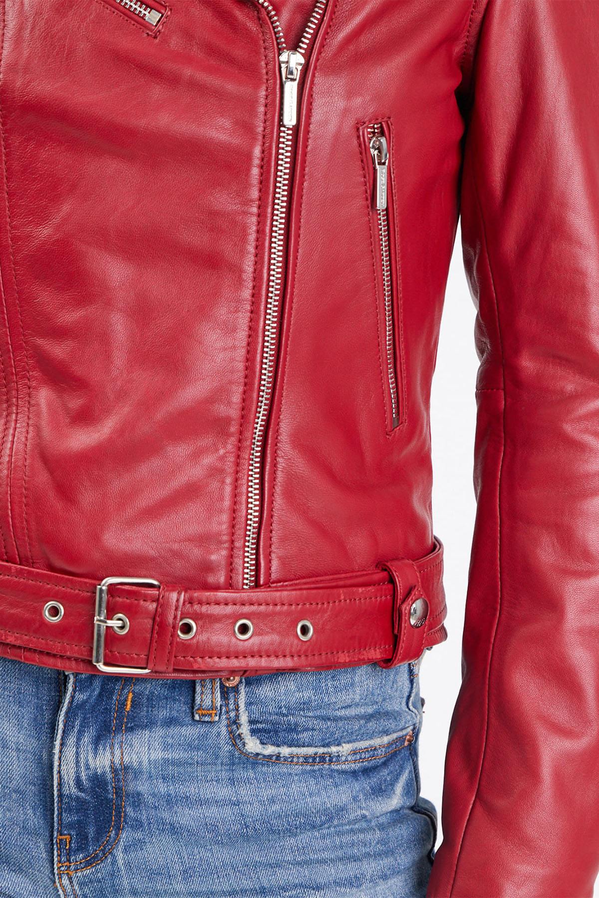 Chaqueta Mujeres Rose Garden LAURIE LAMB CASTEL RED ZZ — vista 4