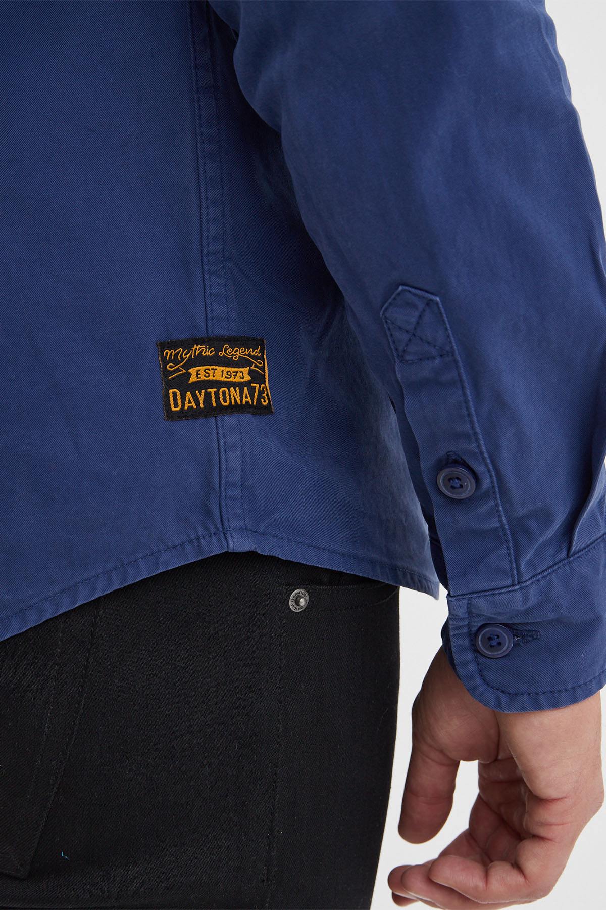 Chemise Homme Daytona VASSAR PRESCOTT TWILL BLEU DE CHINE — vue 5