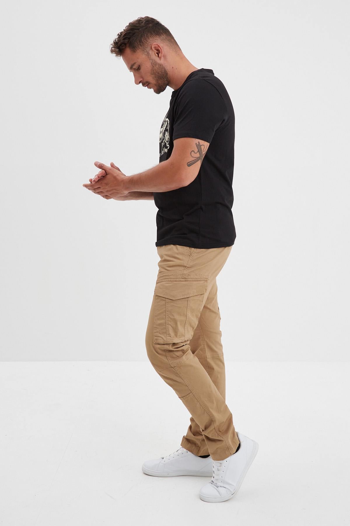 Pantaloni Uomo Daytona ADARE BROKEN TWILL BEIGE — vista 3