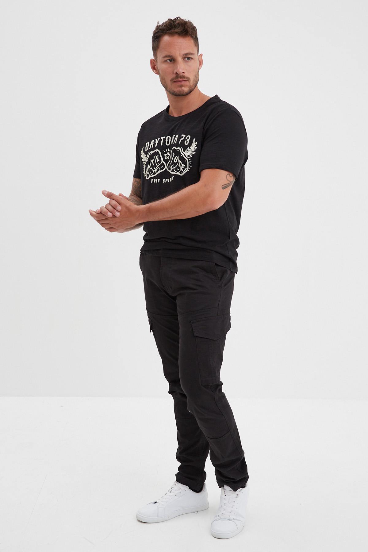 Pantalon Homme Daytona ADARE BROKEN TWILL BLACK — vue 3