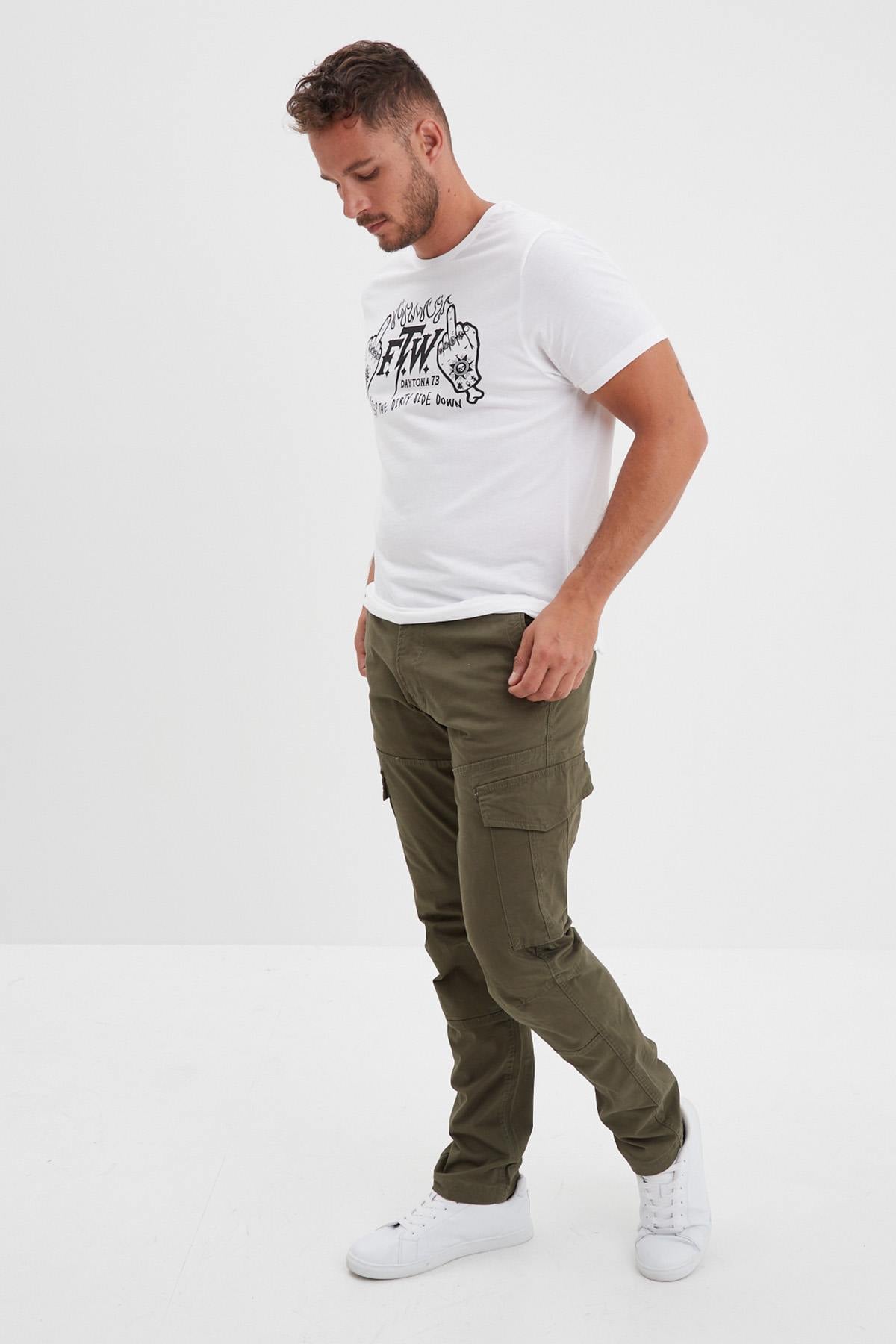 Pantalon Hombre Daytona ADARE BROKEN TWILL KHAKI GREEN — vista 3