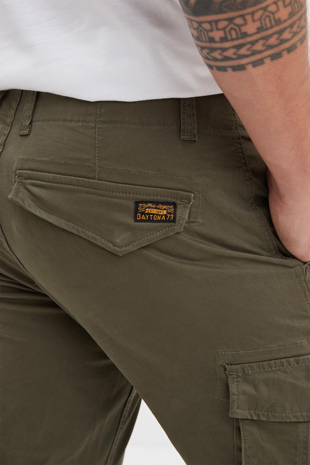 Pantalon Hombre Daytona ADARE BROKEN TWILL KHAKI GREEN — vista 4