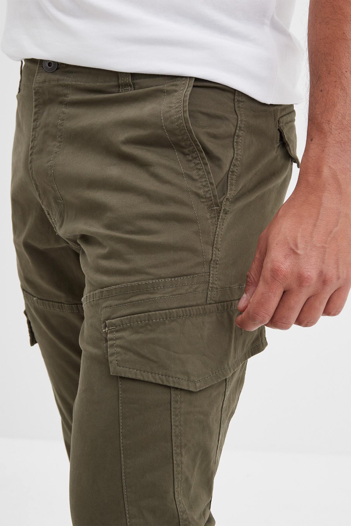Pantalon Hombre Daytona ADARE BROKEN TWILL KHAKI GREEN — vista 5