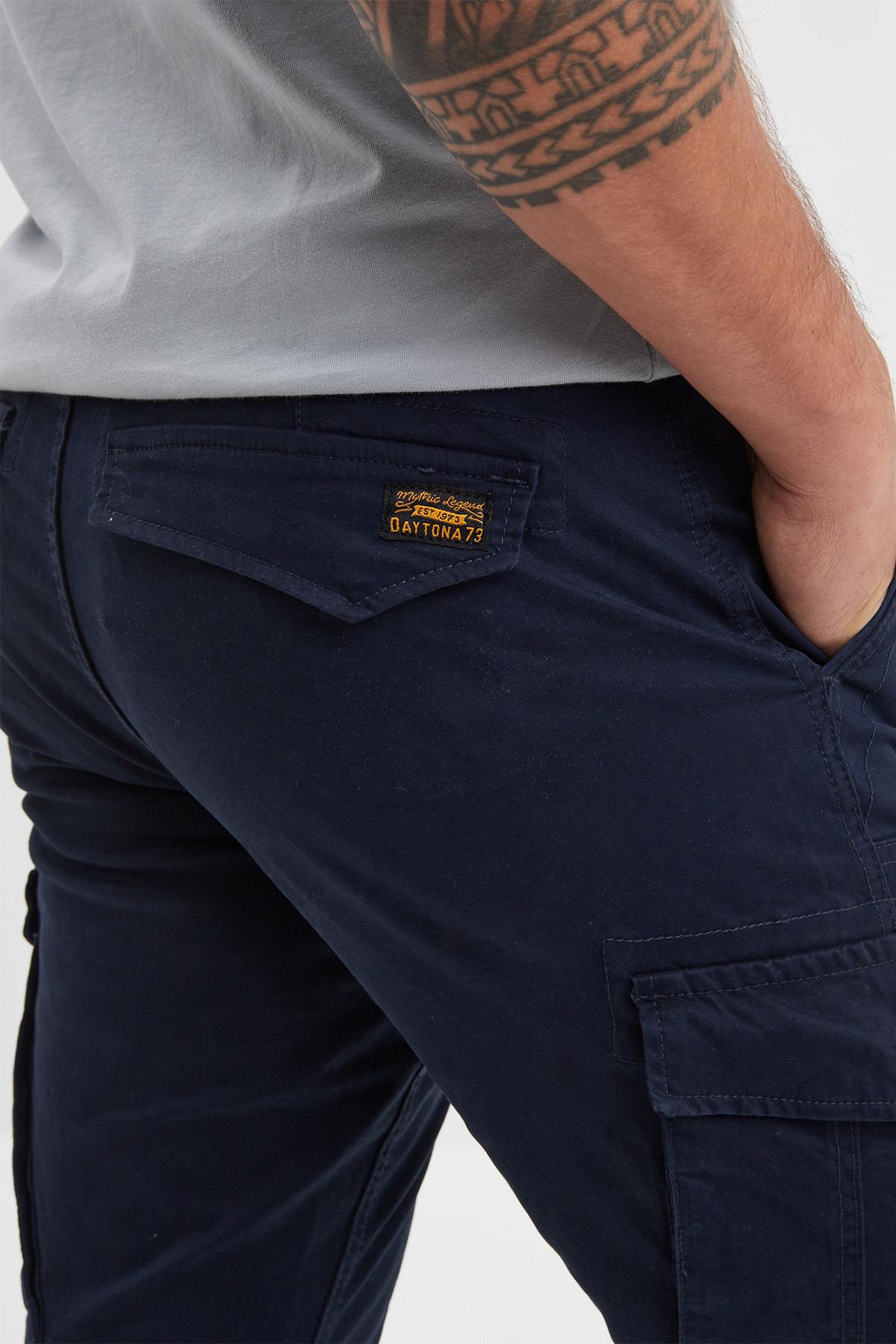 Pantalon Homme Daytona ADARE BROKEN TWILL NAVY — vue 4