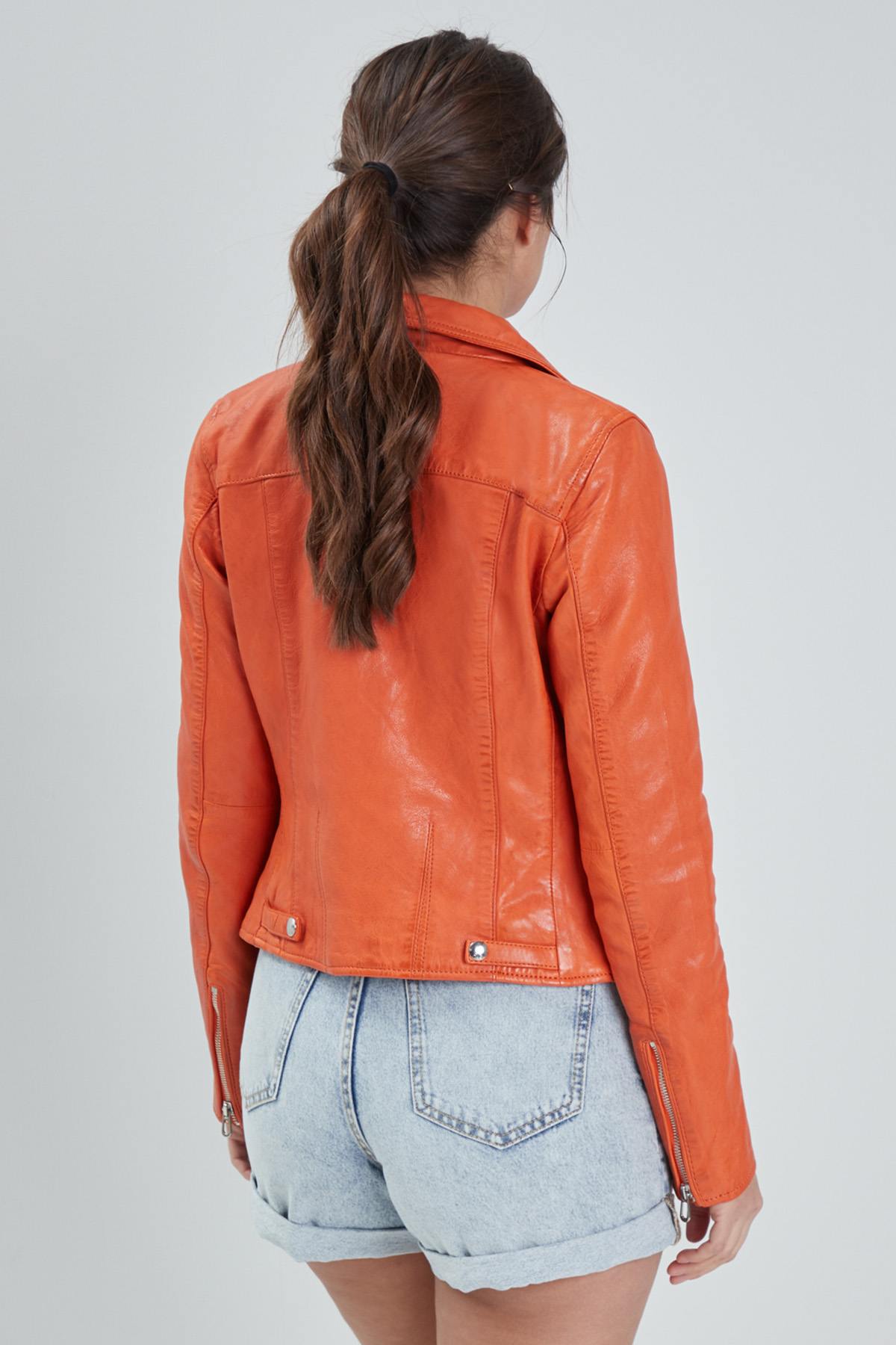Blouson Femme Rose Garden OLYMPE LAMB VITA ORANGE — vue 2