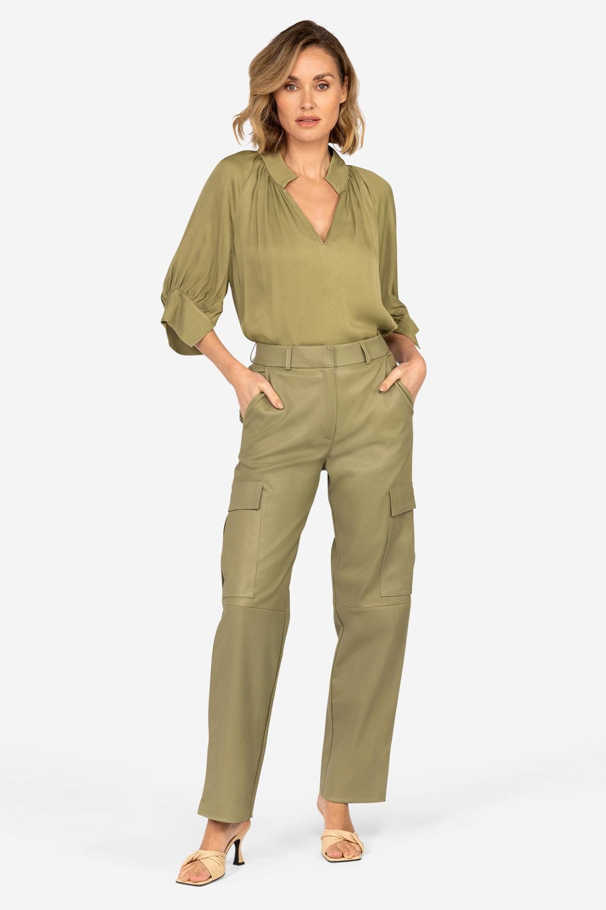 Damen Hose Ibana PLEUNI MOSS GREEN — Ansicht 3
