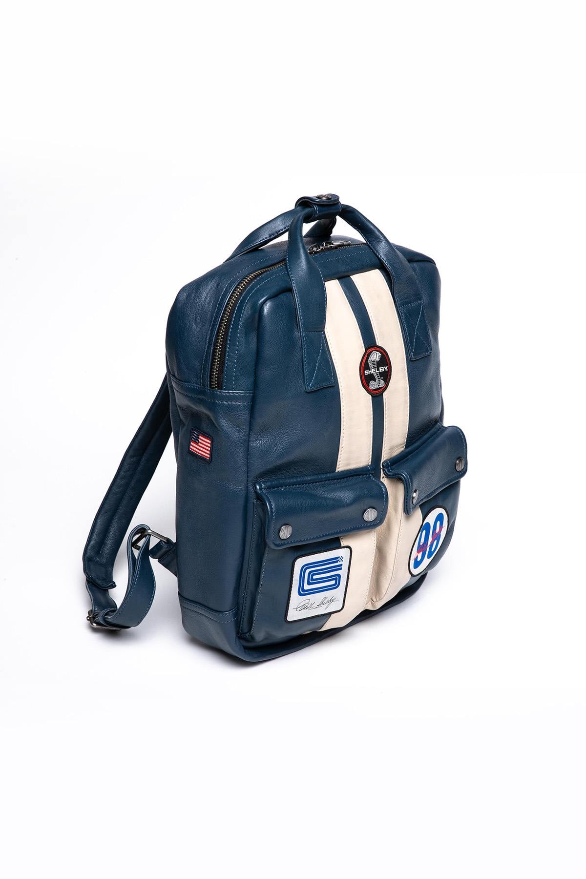 Borse Uomo Carroll Shelby GT40 BACKPACK ROYAL BLUE — vista 4