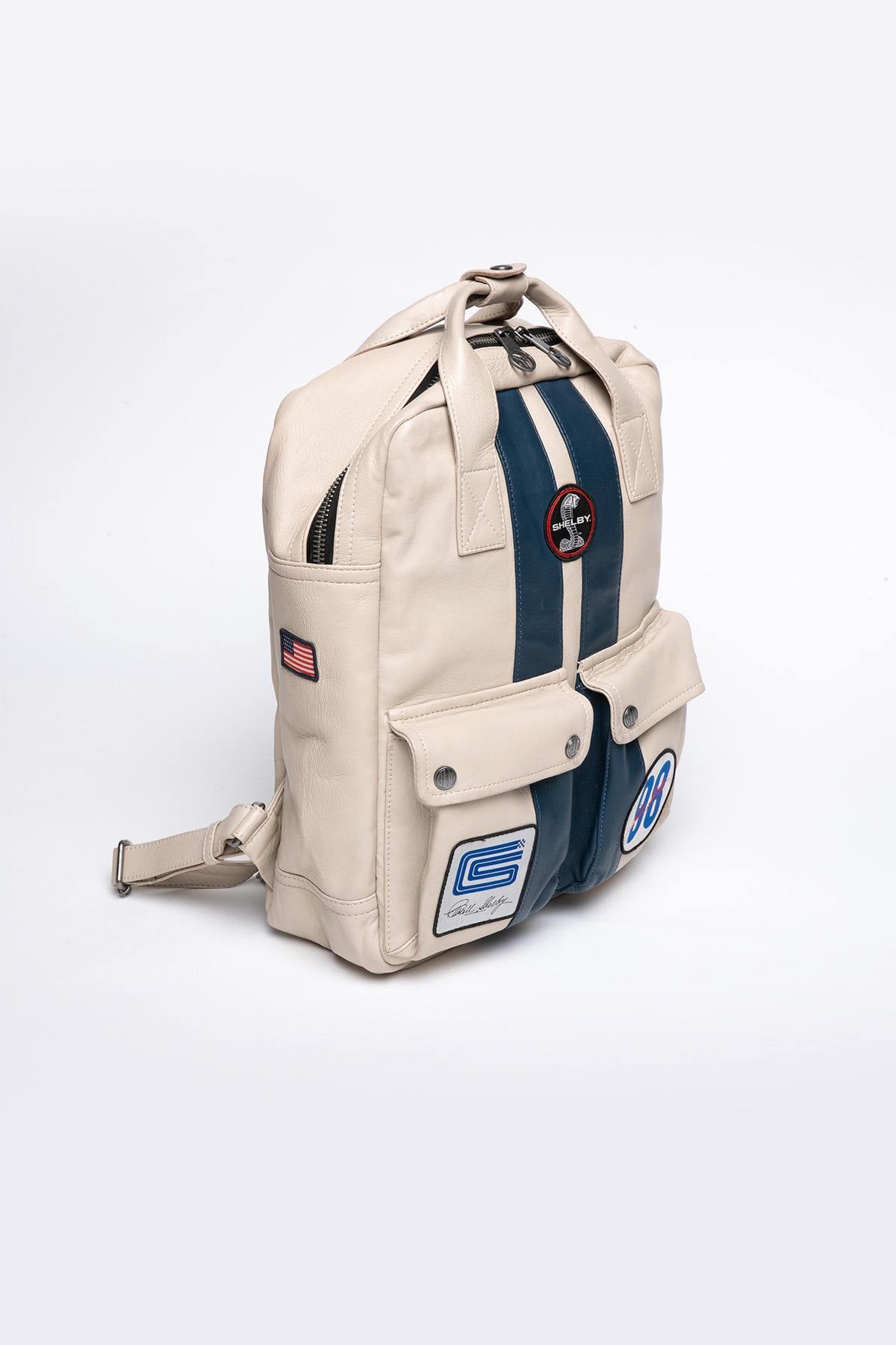Bolsos Hombre Carroll Shelby GT40 BACKPACK ECRU — vista 4