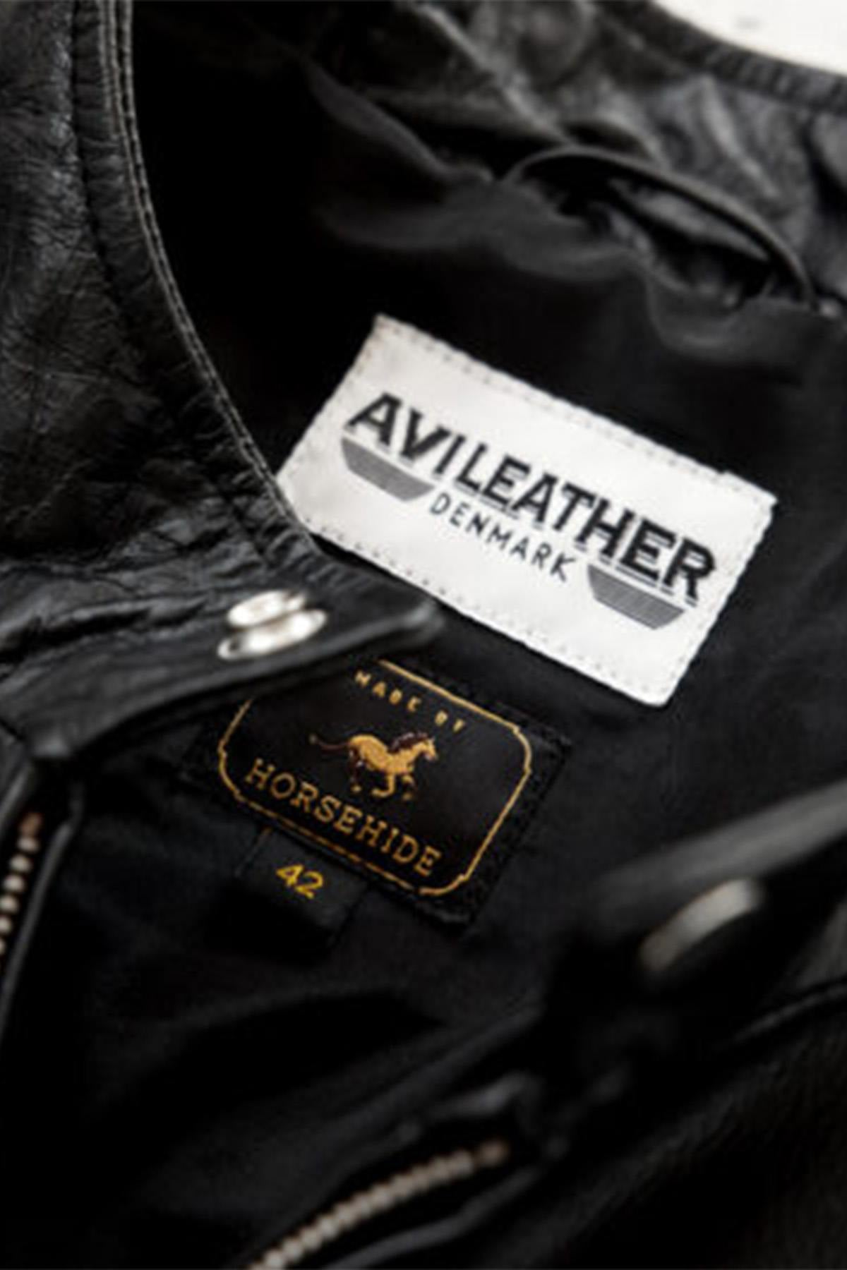 Herren Jacke Avi Leather CAFE RACER — Ansicht 3