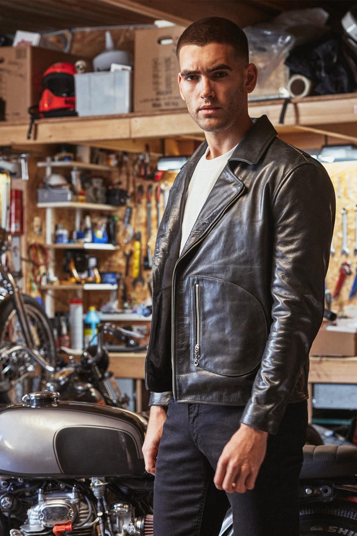 Giacche Uomo Avi Leather D-POCKET JACKET — vista 8