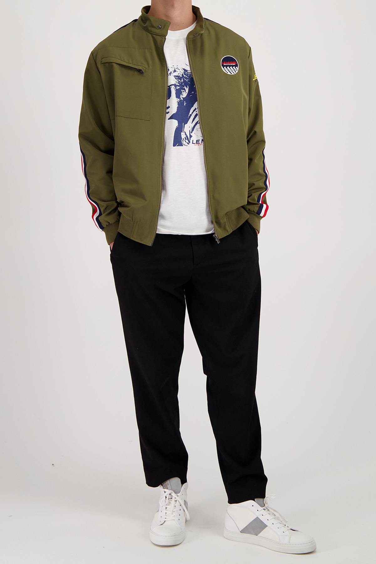 Herren Jacke Steve Mcqueen JAM01-324 KAKI — Ansicht 2