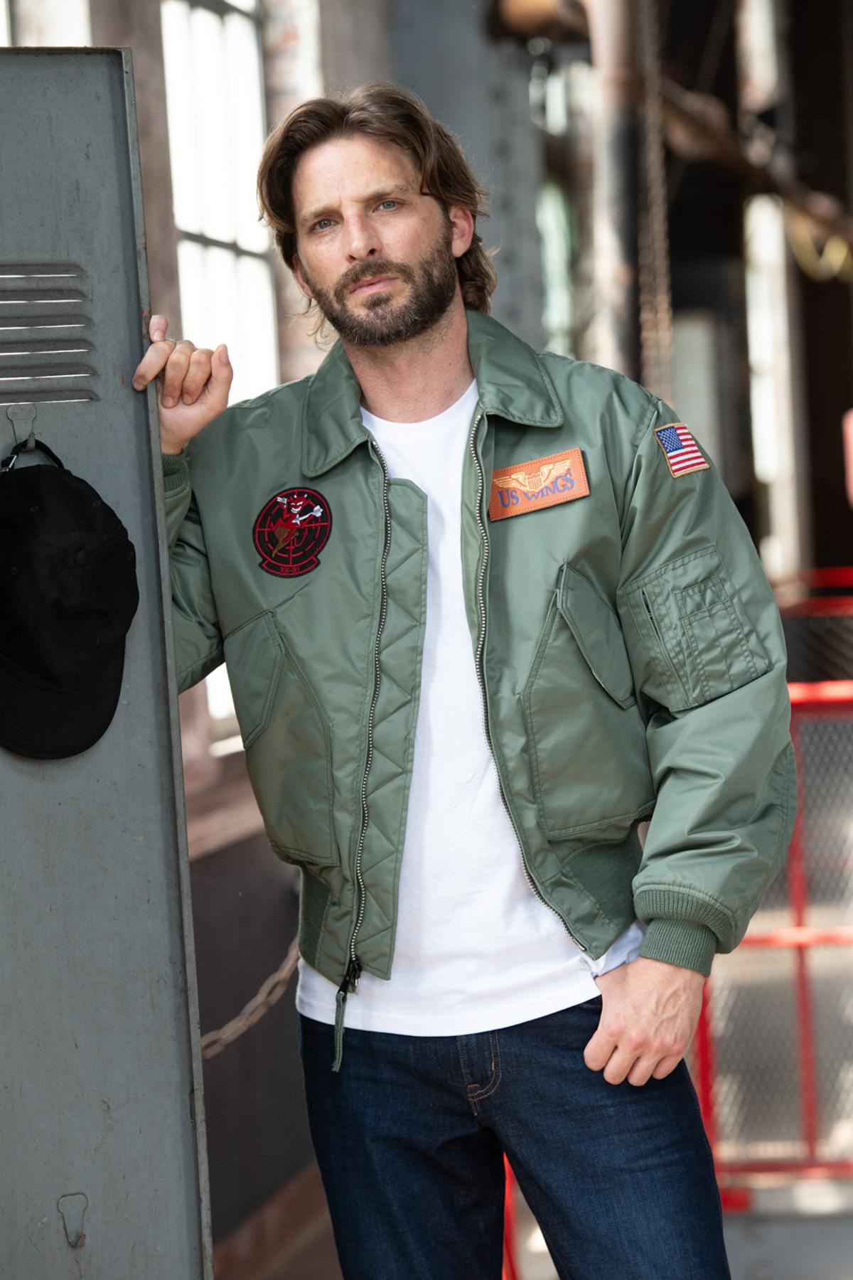Herren Jacke Cooper Original MAVERICK CWU-45P KAKI — Ansicht 3