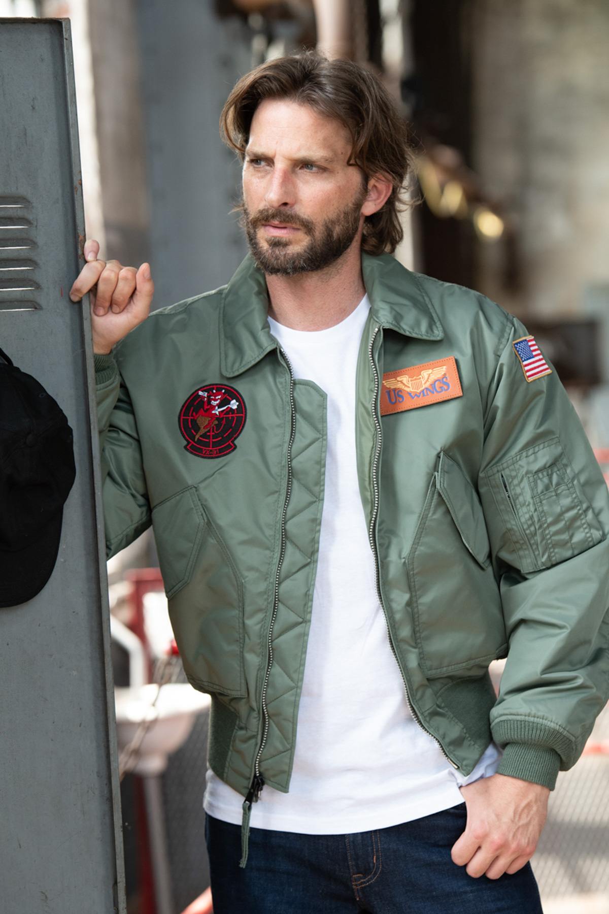 Herren Jacke Cooper Original MAVERICK CWU-45P KAKI — Ansicht 1