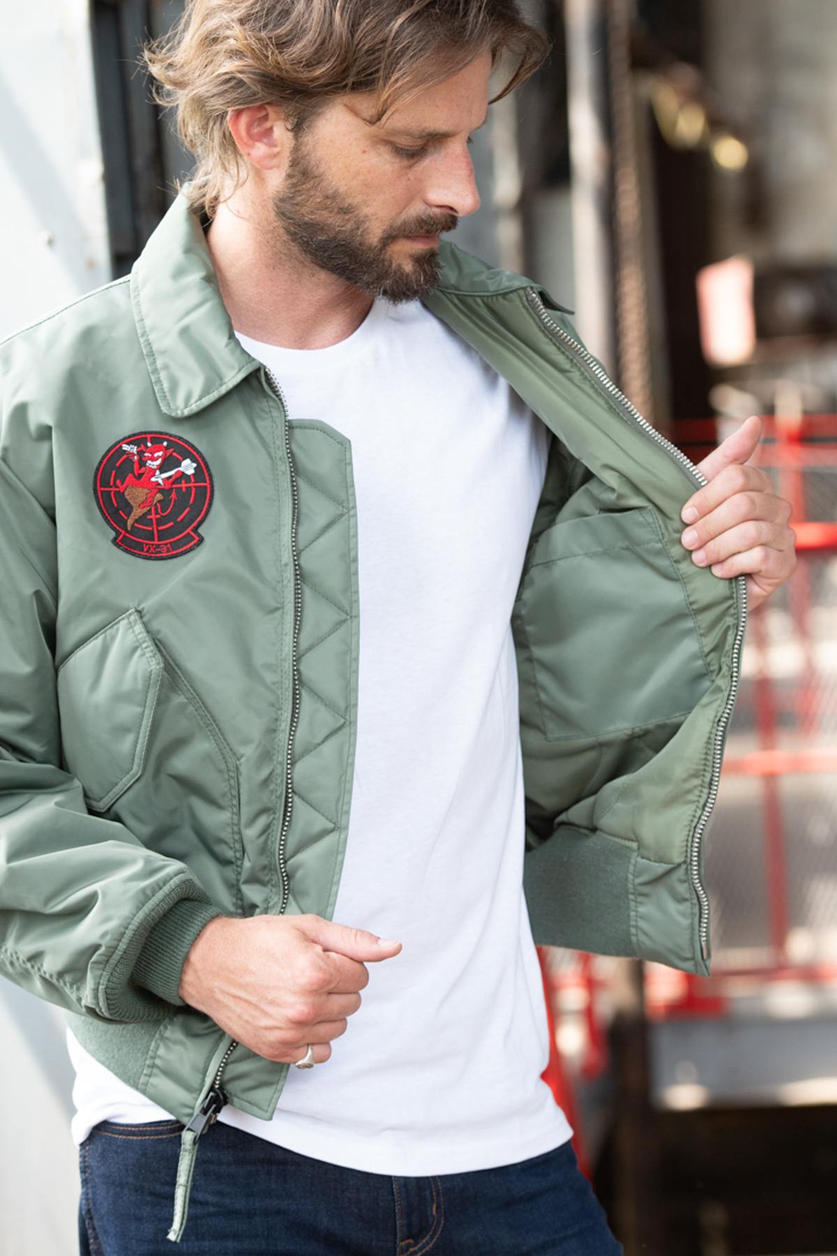 Herren Jacke Cooper Original MAVERICK CWU-45P KAKI — Ansicht 6