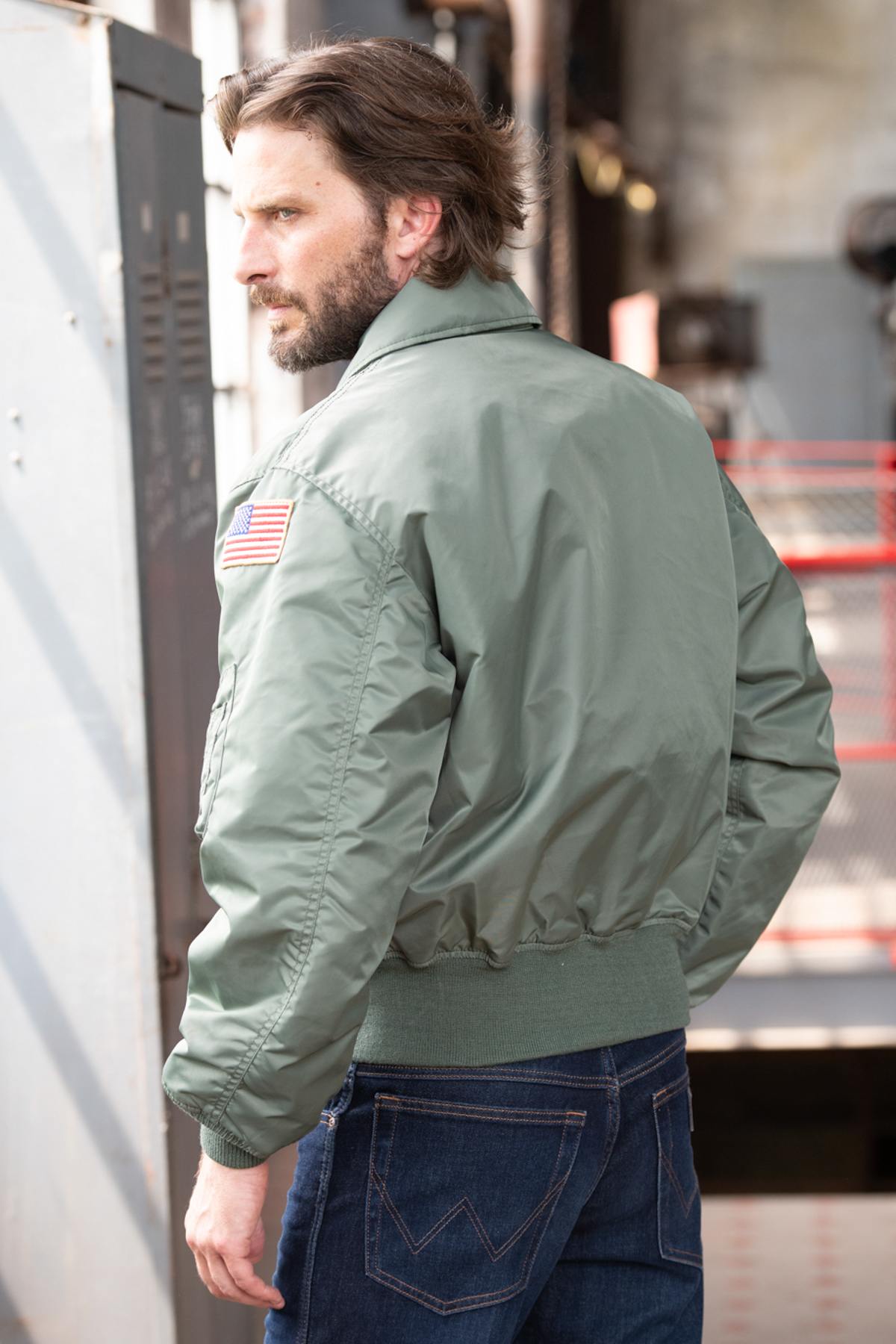 Herren Jacke Cooper Original MAVERICK CWU-45P KAKI — Ansicht 5