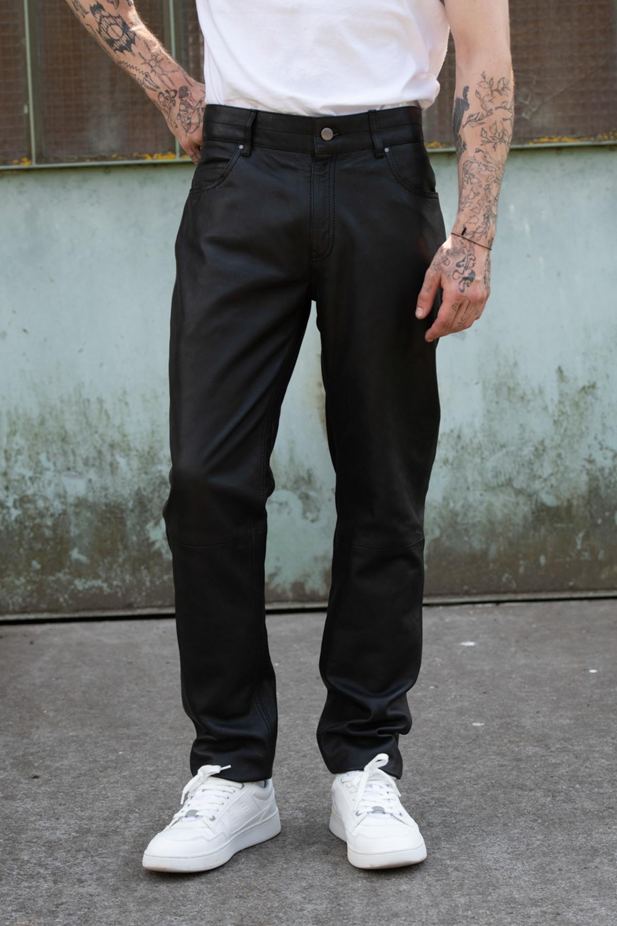 Pantalon Hombre Cityzen MENDOZA SHEEP VEG BLACK — vista 5