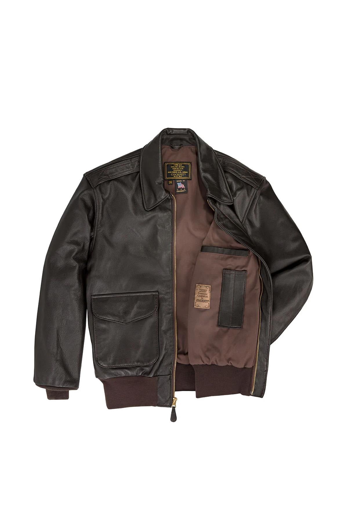 Giacche Uomo Cockpit Usa Z21V41 BROWN — vista 9