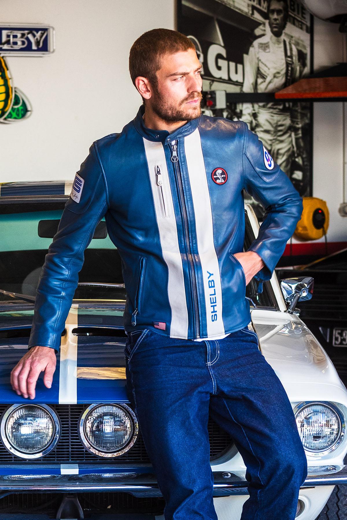 Chaqueta Hombre Carroll Shelby SHELBY MEN ROYAL BLUE — vista 1