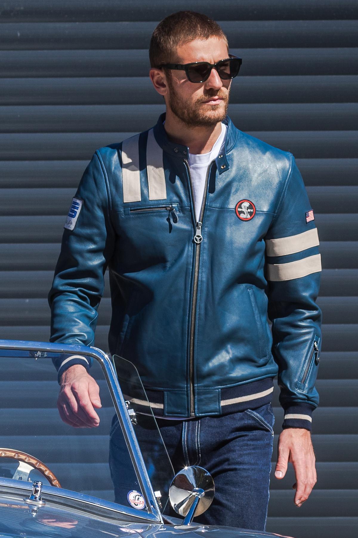 Giacche Uomo Carroll Shelby COBRA MEN ROYAL BLUE — vista 1
