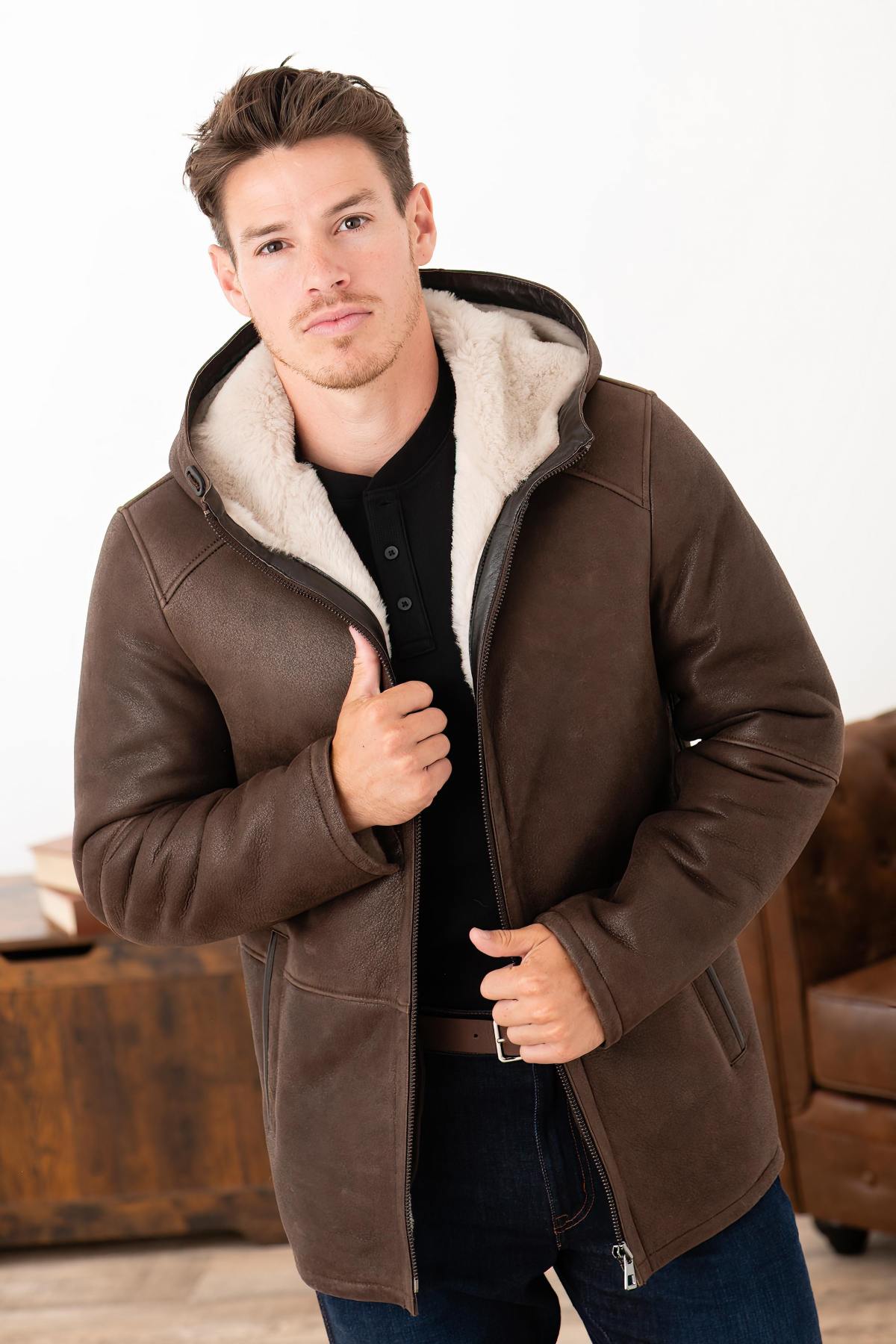 Herren Mantel Cityzen MILO MARRON — Ansicht 6